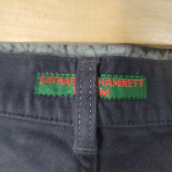 Katherine Hamnett Denim Vintage Jeans Womens 26 Black Cleo Straight High Italy - Picture 10 of 14